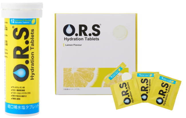 イギリス生まれの“おいしい”経口補水液タブレット『O.R.S Hydration Tablets』ドラッグストア先行発売のお知らせ