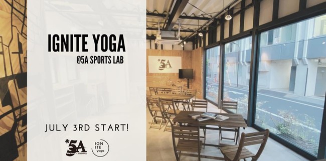 GNITE YOGAが虎ノ門にあるコミュニティスペース5A Sports Labでレッスンをスタート！