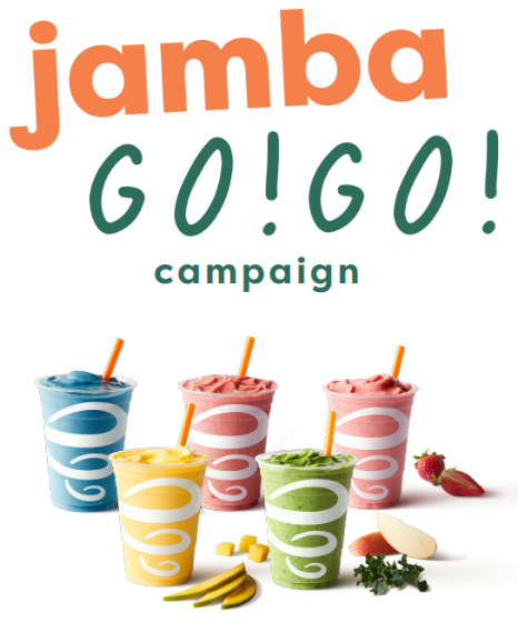カルフォルニア発スムージー・ジュース専門店「Jamba」7月30日～8月31日の期間中、スペシャルキャンペーン「Jamba GO！GO！」を実施！