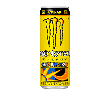 4年ぶりに「黄色いモンスター」が戻ってくる『モンスター ロッシ』缶355ml10月12日より新発売MotoGPのスーパースター、バレンティーノ・ロッシとコラボレーション