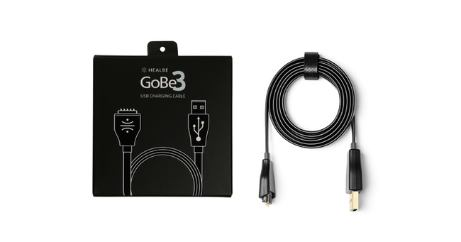 GoBe３別売充電ケーブル（GoBe3購入時に附属しているものと同仕様）ブラック　3,850円（税込）