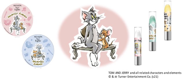 “トムとジェリー” コラボ　～ケンカするけど、いつも仲良し！～『レブロン スキンライト プレスト パウダー N』『レブロン キス　シュガー スクラブ』限定パッケージ発売！