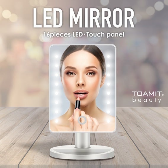 【顔に影ができずメイクしやすい】女優ミラー「LED MIRROR」を販売開始！