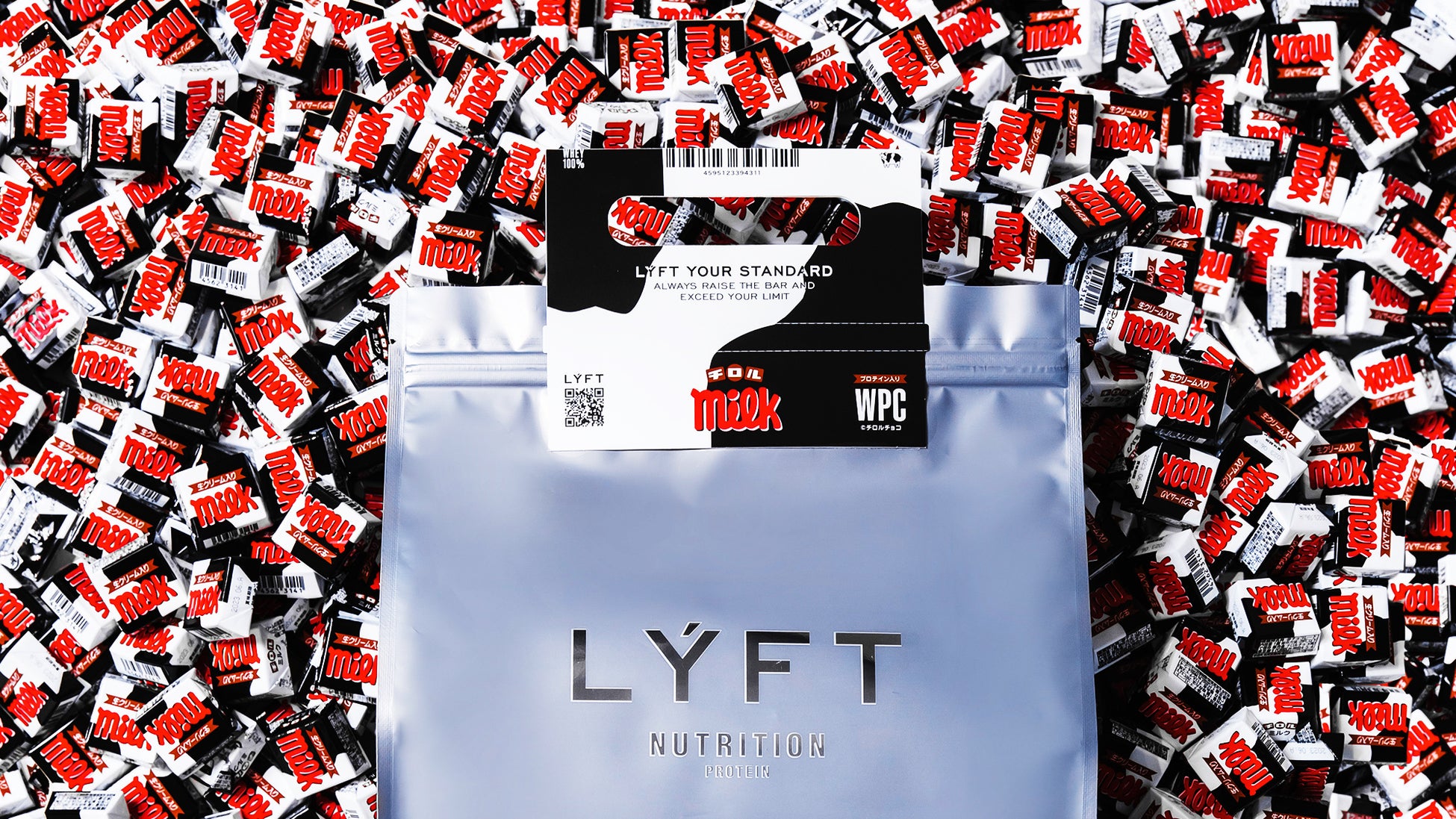エドワード加藤のフィットネスブランド「LYFT」が新コラボプロテイン「チロルチョコ＜ミルク＞」を10月5日19時より販売!!