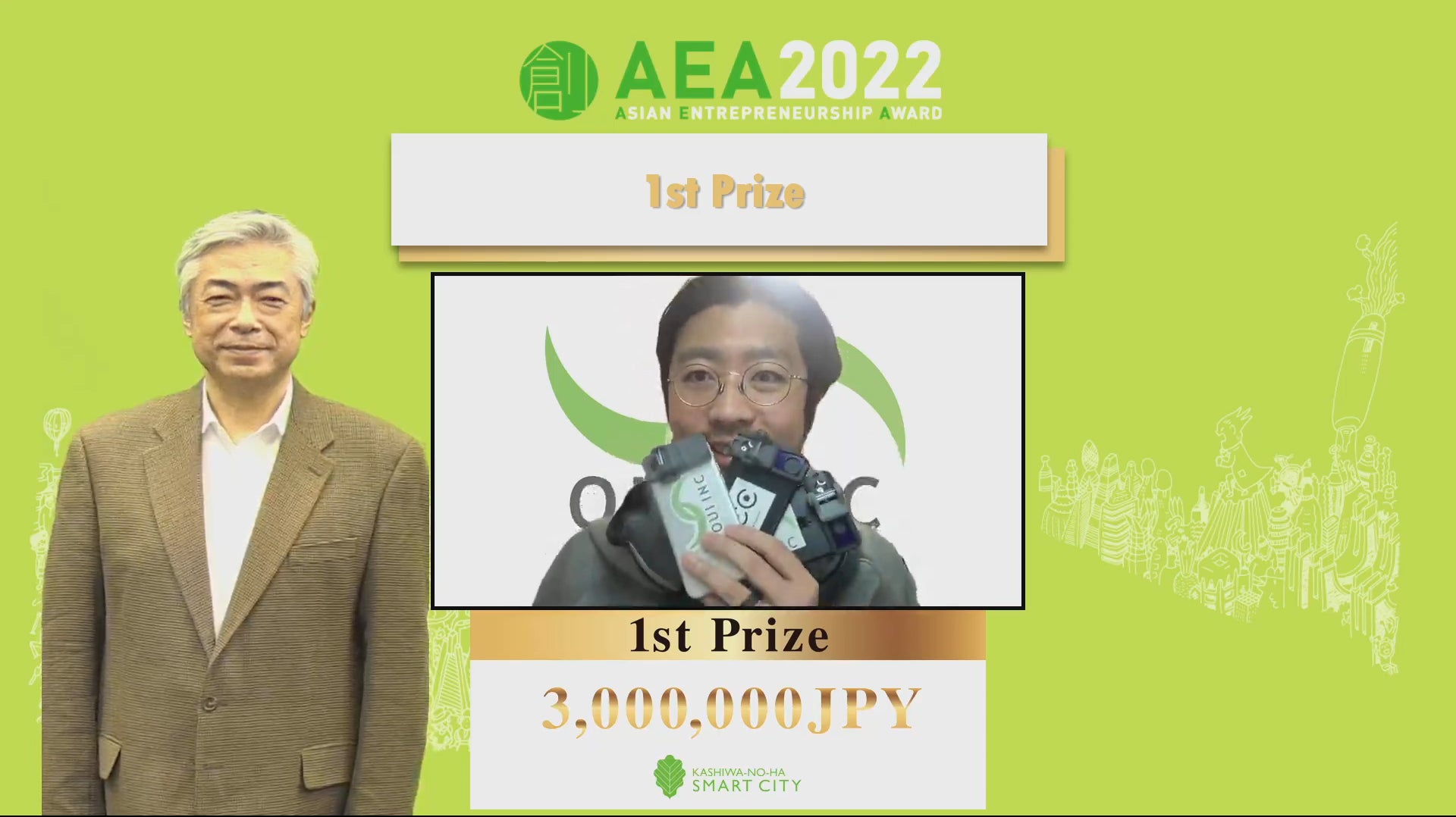 アジアのイノベーション・アワード「AEA2022」でOUI Inc.が優勝!!