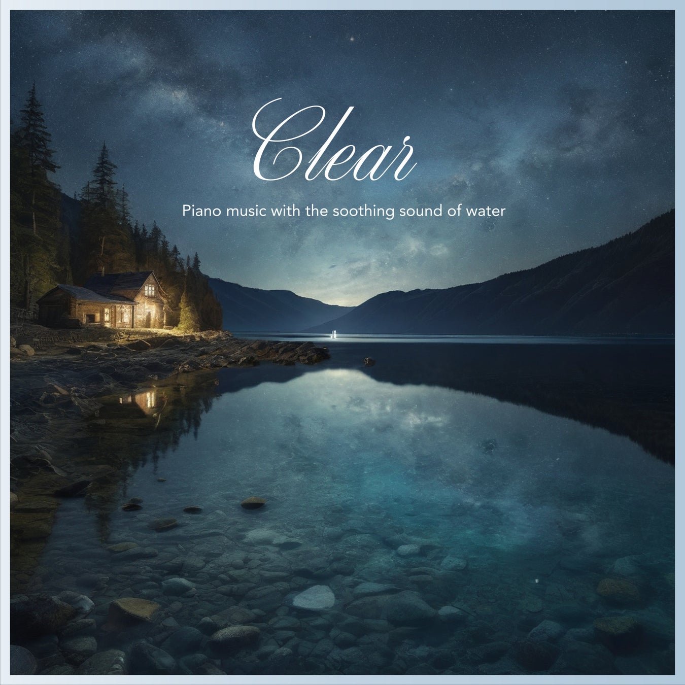 深い沈黙の中で響くピアノ。注目のアーティスト『クラッシームーン』による最新アルバム『Clear – Piano music with the soothing sound of water-』。