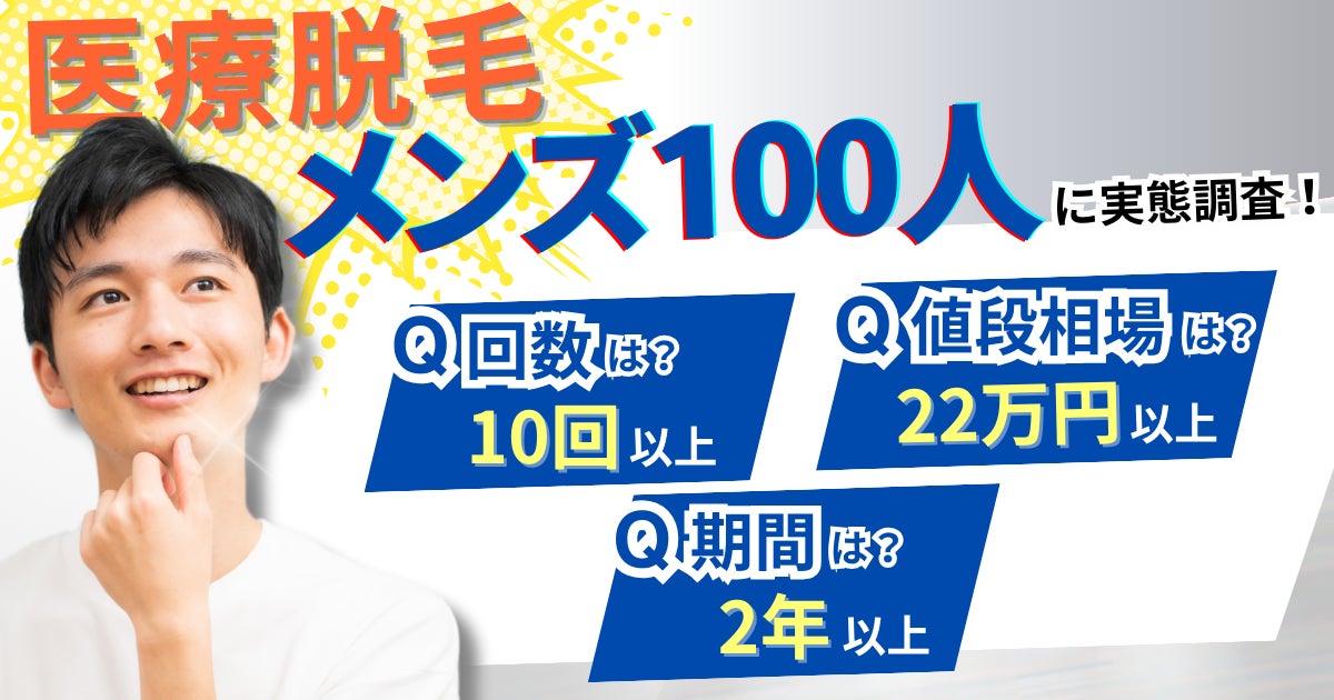 【554人がぶっちゃけ回答】医療脱毛にかけた料金は平均25万円！脱毛回数や追加した部位は？