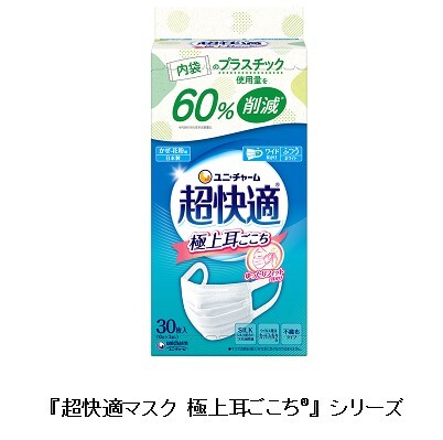 『超快適マスク 極上耳ごこち(R)』の
内袋を紙製にした限定品を発売