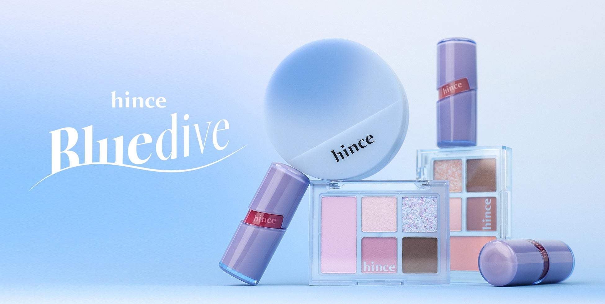 蒸し暑い夏、hince 「BLUE DIVE COLLECTION」にざぶんと飛び込んで。人気製品の限定パッケージや新色がラインアップ