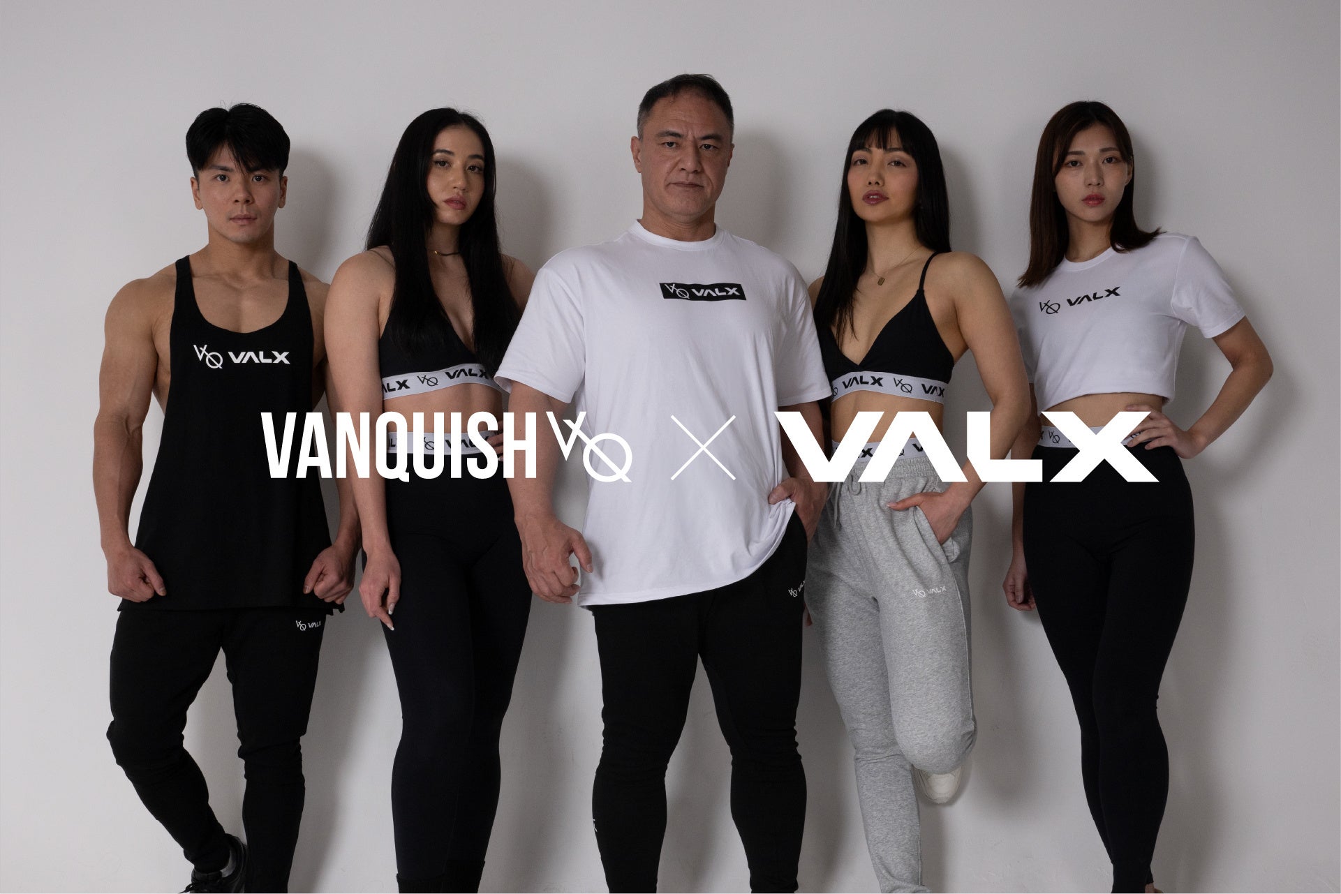 フィットネスブランド「VALX」がイギリス発の世界的アクティブウェアブランド「Vanquish Fitness」とのコラボアパレルを2024年6月30日(日)より先行販売開始