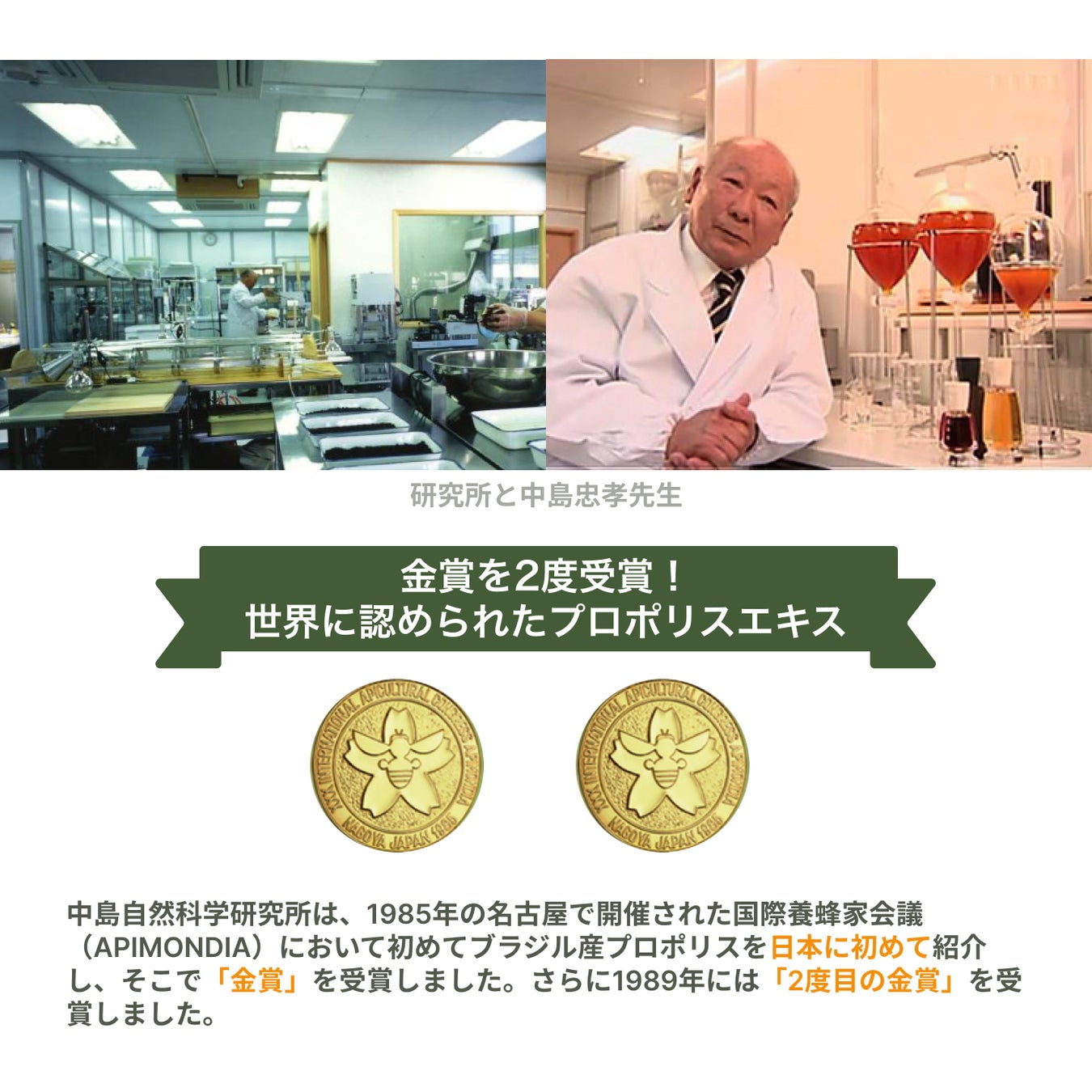中島忠孝先生の天然30年熟成グリーンプロポリス専門店が銀座にオープン！