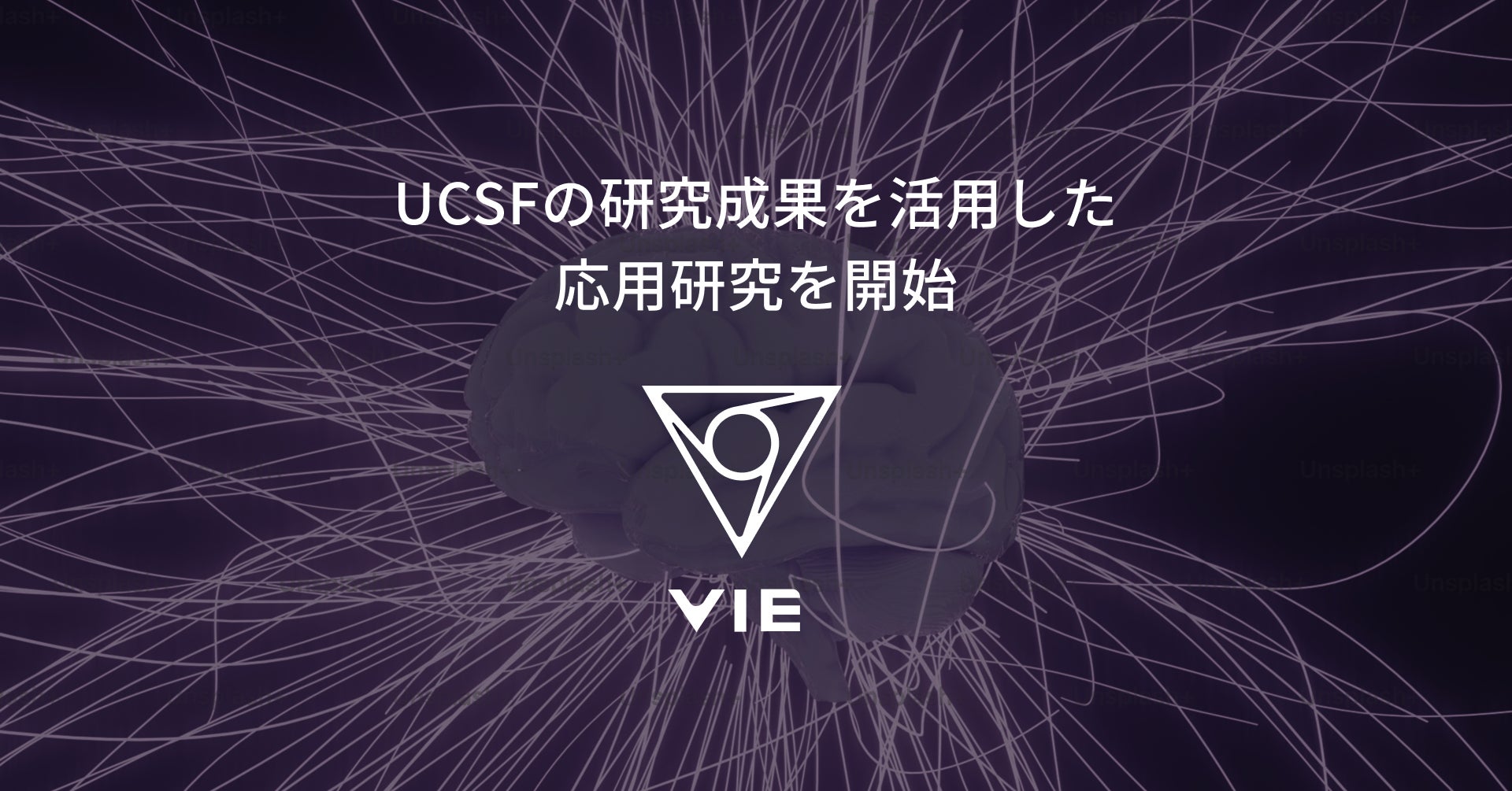VIE、UCSFの研究成果を活用した応用研究を開始