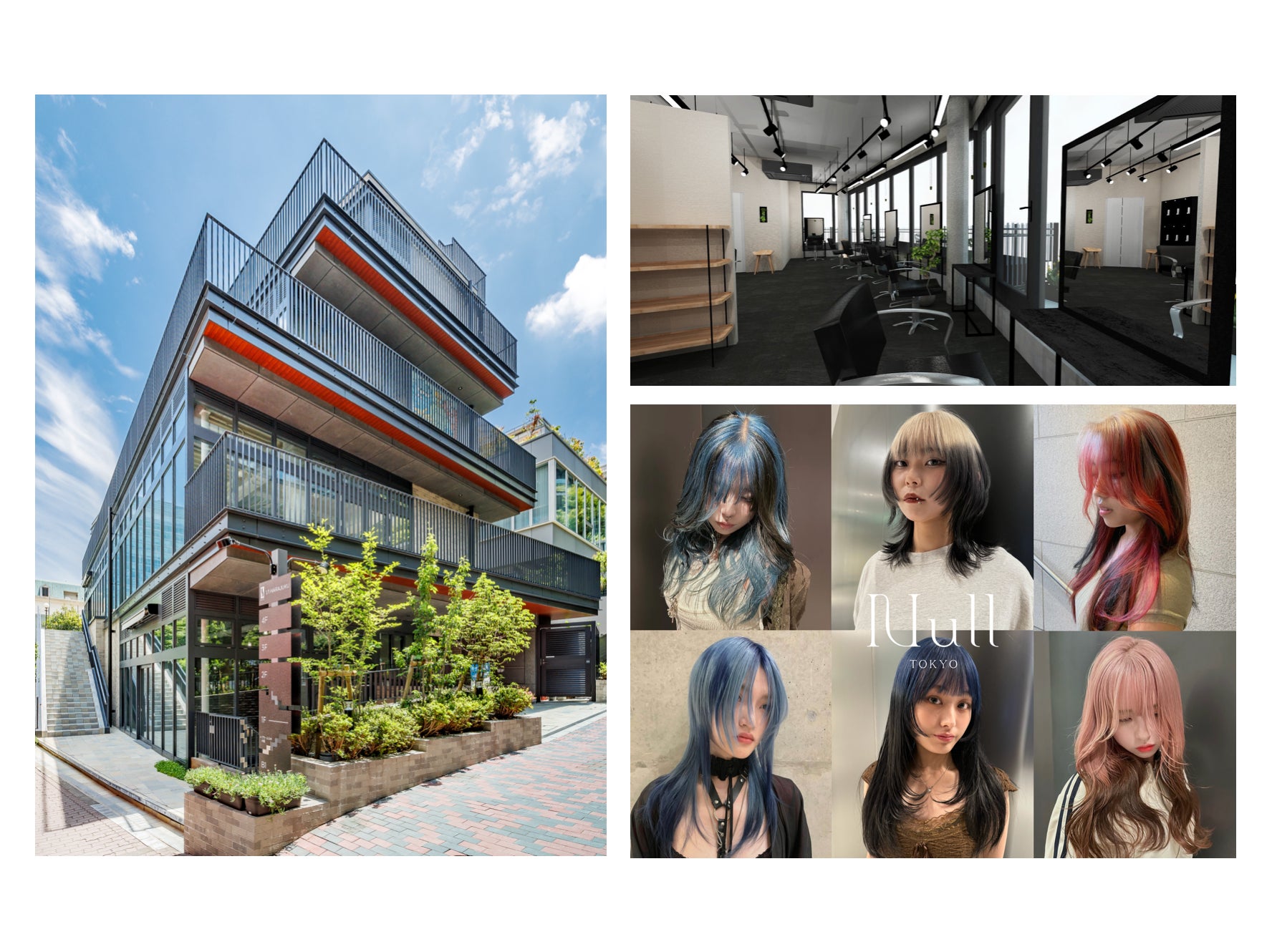 デザインカラーの最前を走る美容室Nullが原宿駅徒歩2分の新築ビルに2号店目となる『Null原宿店』をオープン