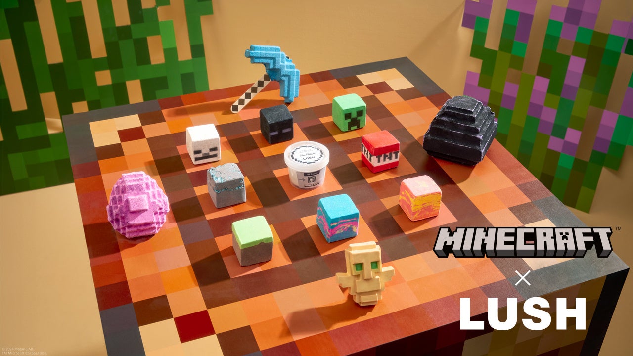 自分だけの安らぎのひと時をクラフトしよう！LUSHとMinecraftがタッグを組み、「Minecraft x Lush」限定コラボレーション商品を8月15日（木）より発売