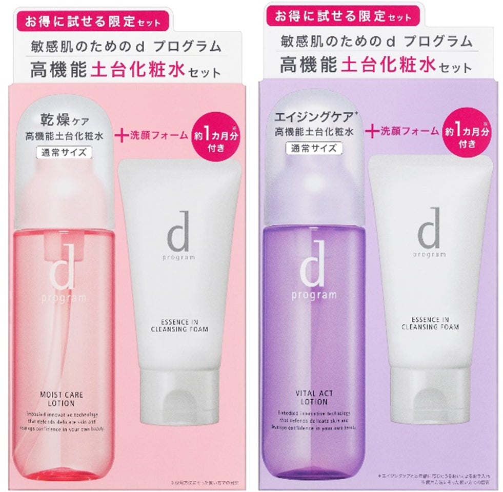 敏感肌用スキンケア売上No.1※1 のｄプログラムから敏感肌用化粧水と洗顔料を同時に体感できるセットを発売　～2024年9月21日（土）企業・数量限定発売～