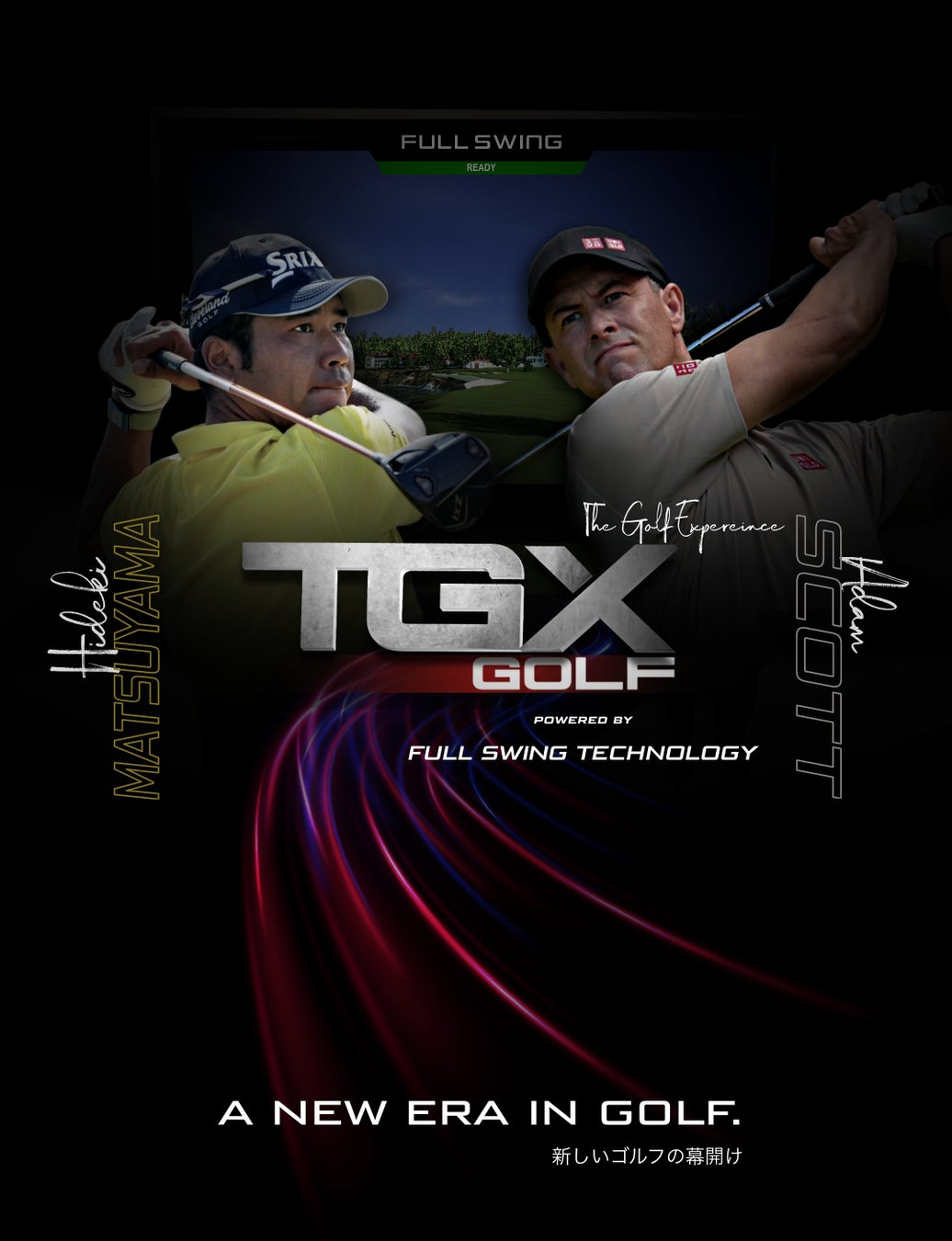 松山英樹とアダム•スコットが TGX GOLF powered by FULL SWING TECHNOLOGY の株主兼戦略アンバサダーに就任！