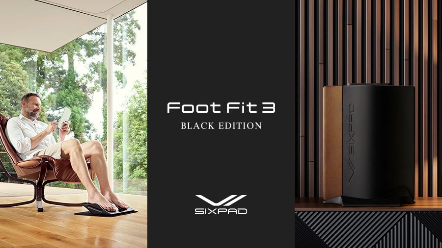 トレーニングを優雅で心地良いひと時へとアップグレードする「SIXPAD Foot Fit 3 シリーズ」 BLACK EDITION 新登場