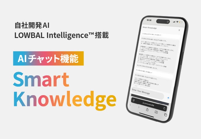 株式会社LOWBAL、独自のAI「LOWBAL Intelligence™︎」を搭載したAIチャット機能をリリース