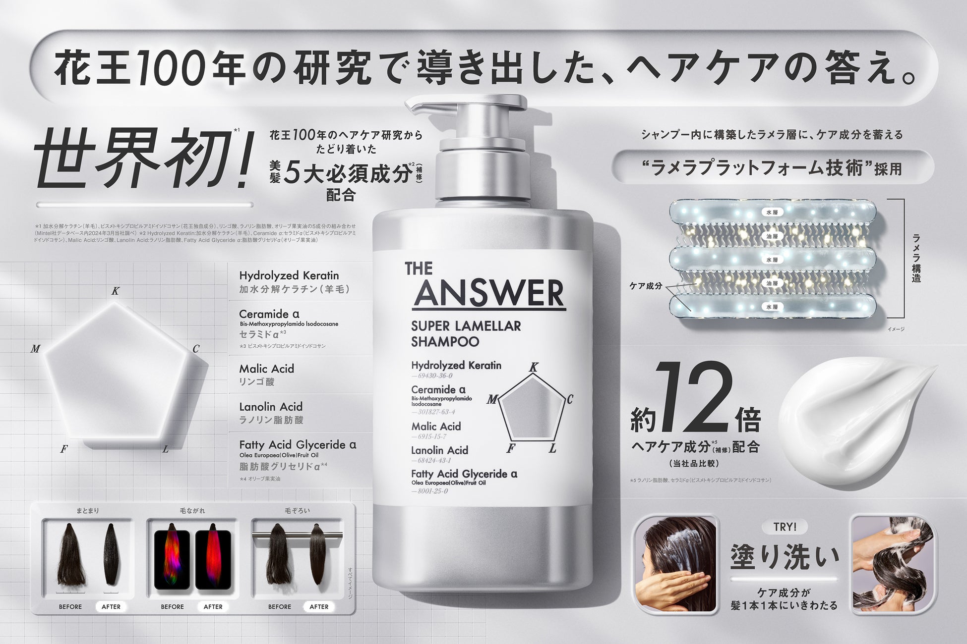 ～花王、ヘアケアの事業変革を推進～　新ブランド第二弾 「THE ANSWER（ジアンサー)」発売