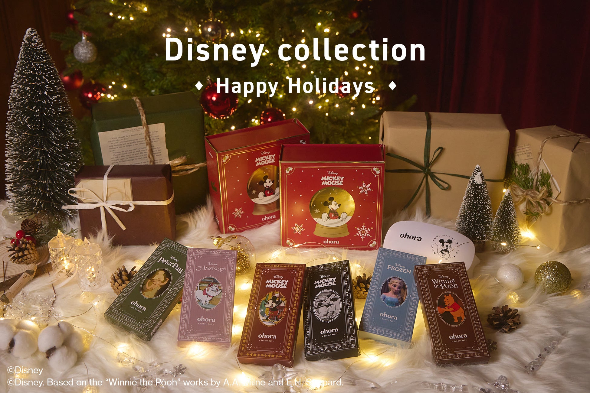 セルフジェルネイルブランド『ohora』より、ホリデーシーズンを彩る「Disney collection- Happy Holidays- 」をお届け！