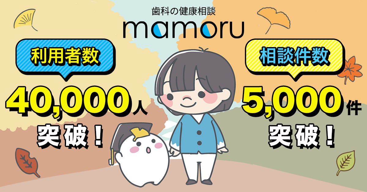 「歯科の健康相談 mamoru」利用者数が4万人を突破！国民皆歯科健診を見据え、企業や地方自治体でも導入中