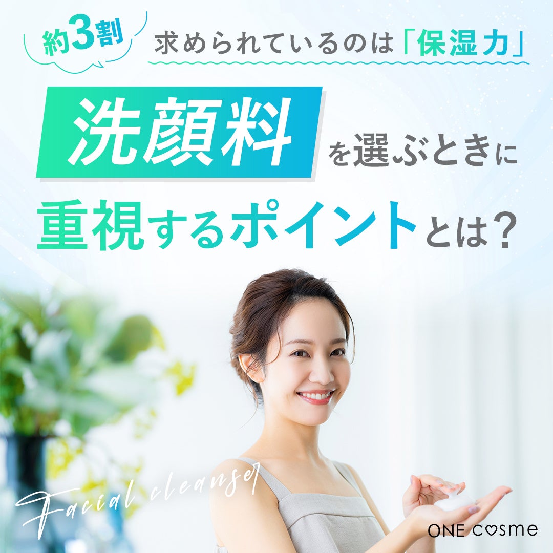 【約3割が洗顔に求めていることは「保湿力」と回答】洗顔料を選ぶときに重視するポイントとは？