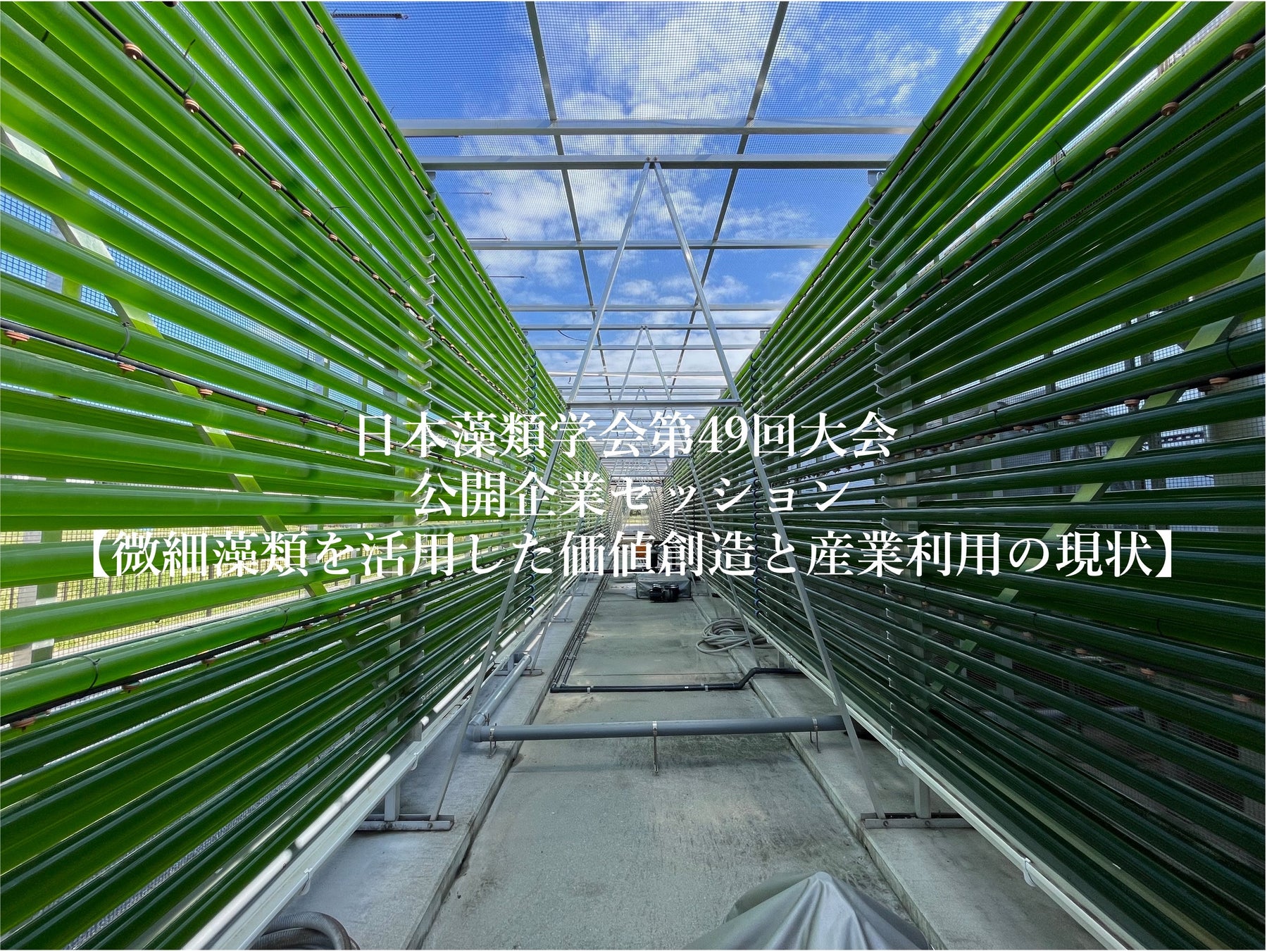 【微細藻類を活用した価値創造と産業利用の現状】日本藻類学会第49回大会にて公開企業セッションを行います。