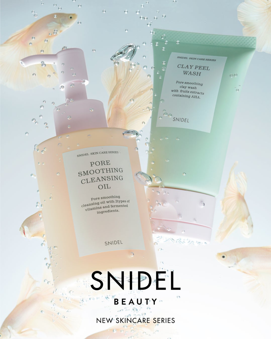 ＜SNIDEL BEAUTY＞透明感*を引き出す“毛穴ミュート”シリーズ誕生！毛穴の奥の汚れまでほどいて落とすクレンジングオイル＆多機能クレイ洗顔で毛穴悩みをケアし、接近戦でも自信を持てる肌へ