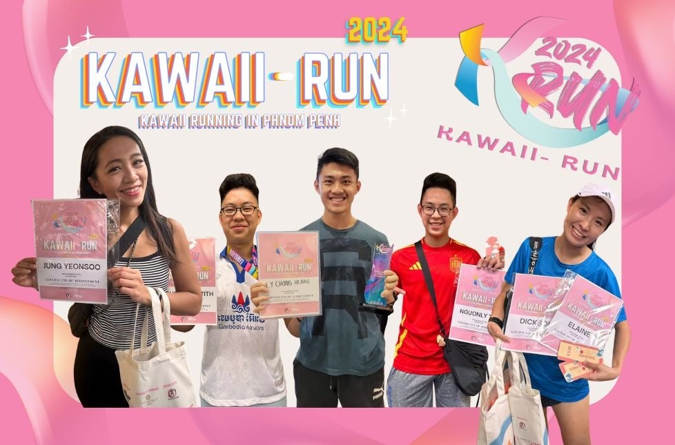 KAWAII-RUN 2024 初開催！カンボジア・プノンペンを駆け抜けたKAWAIIバーチャルランニングイベント