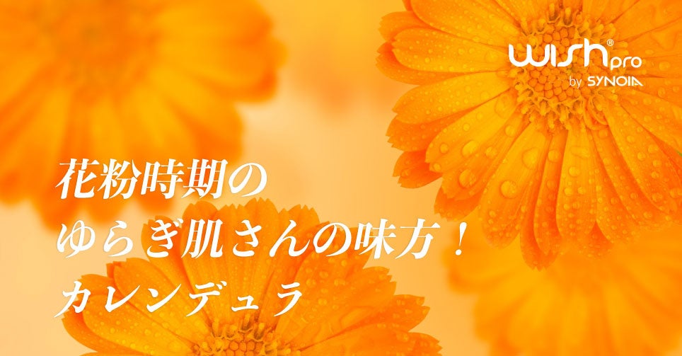 花粉時期のゆらぎ肌さんの味方！カレンデュラ