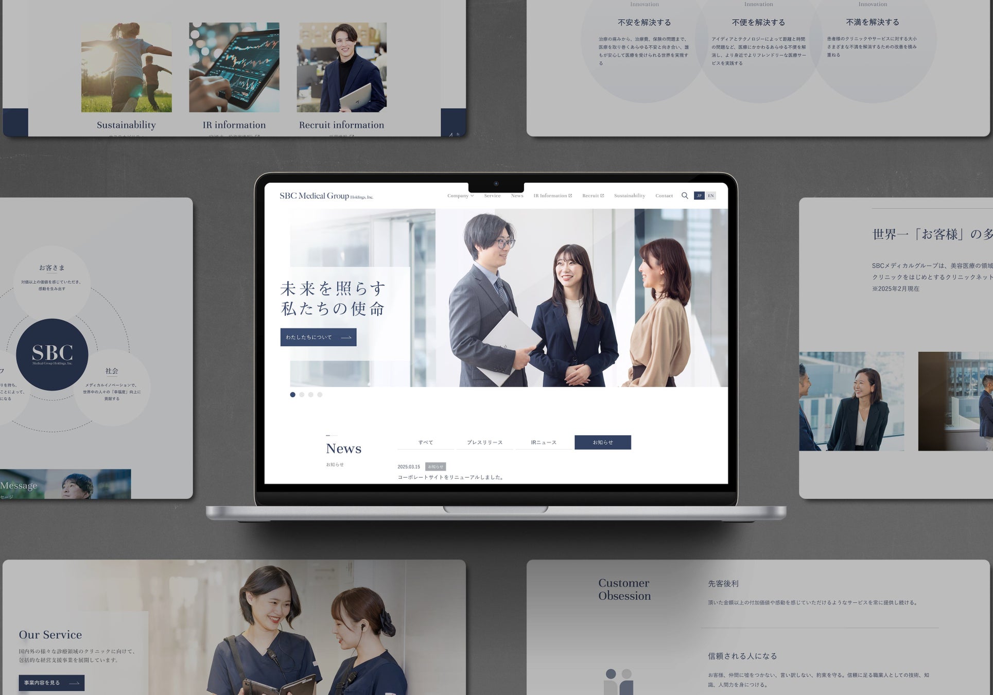 グローバルヘルスケア市場をリードするSBCメディカルグループホールディングス、成長戦略を可視化するコーポレートサイトを全面リニューアル