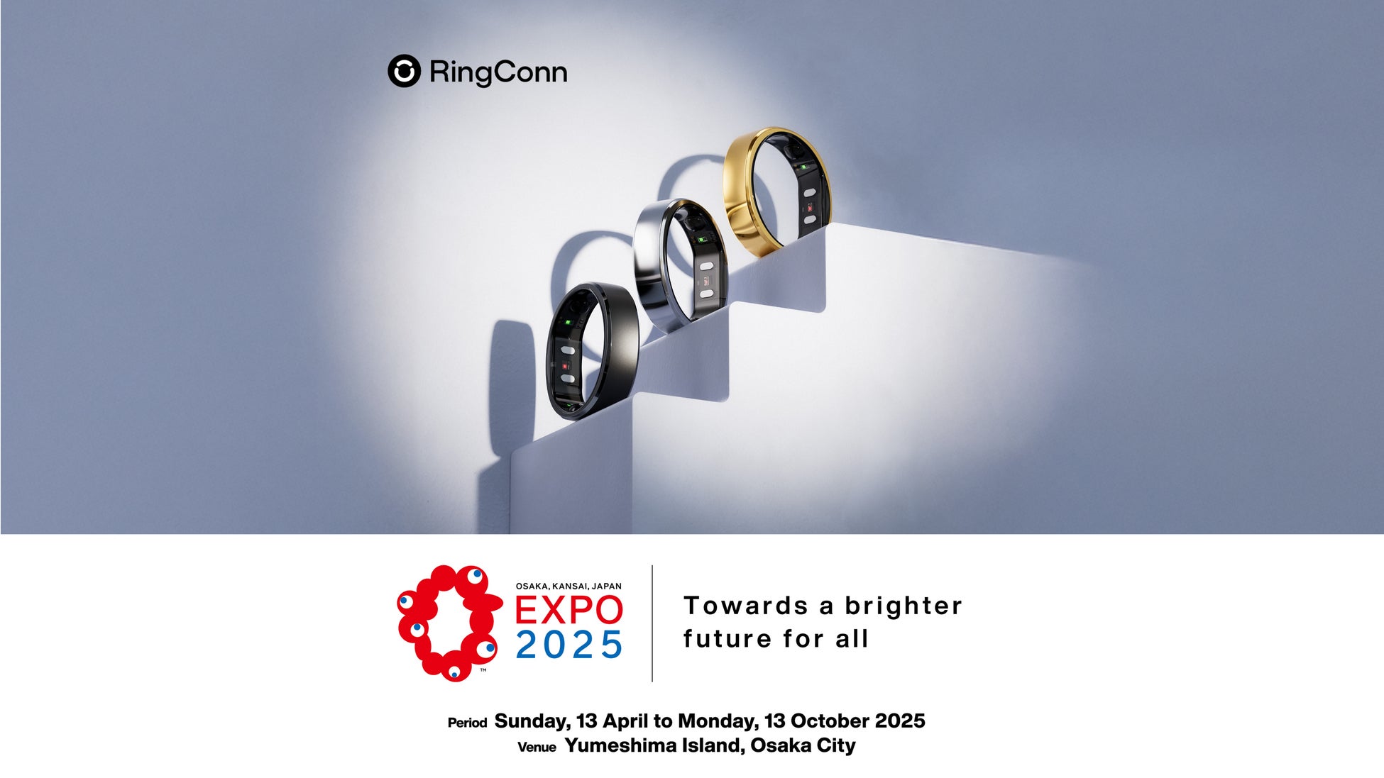 Makuake歴代1位* スマートリング「RingConn」、大阪・関西万博2025に出展決定。