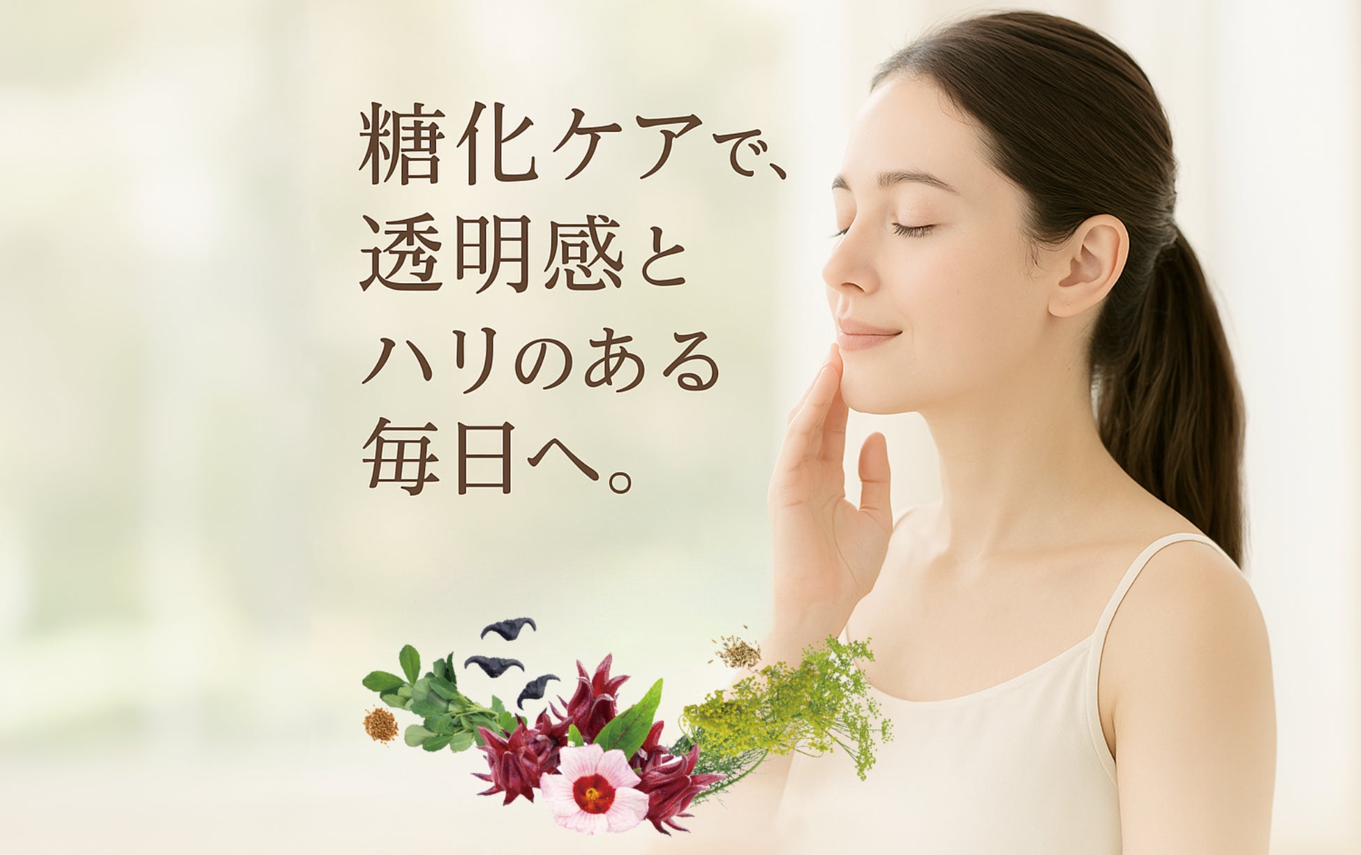 “糖化”に着目し、透明感をめざすサプリメント『ときいろ』が誕生。クラウドファンディング実施中。