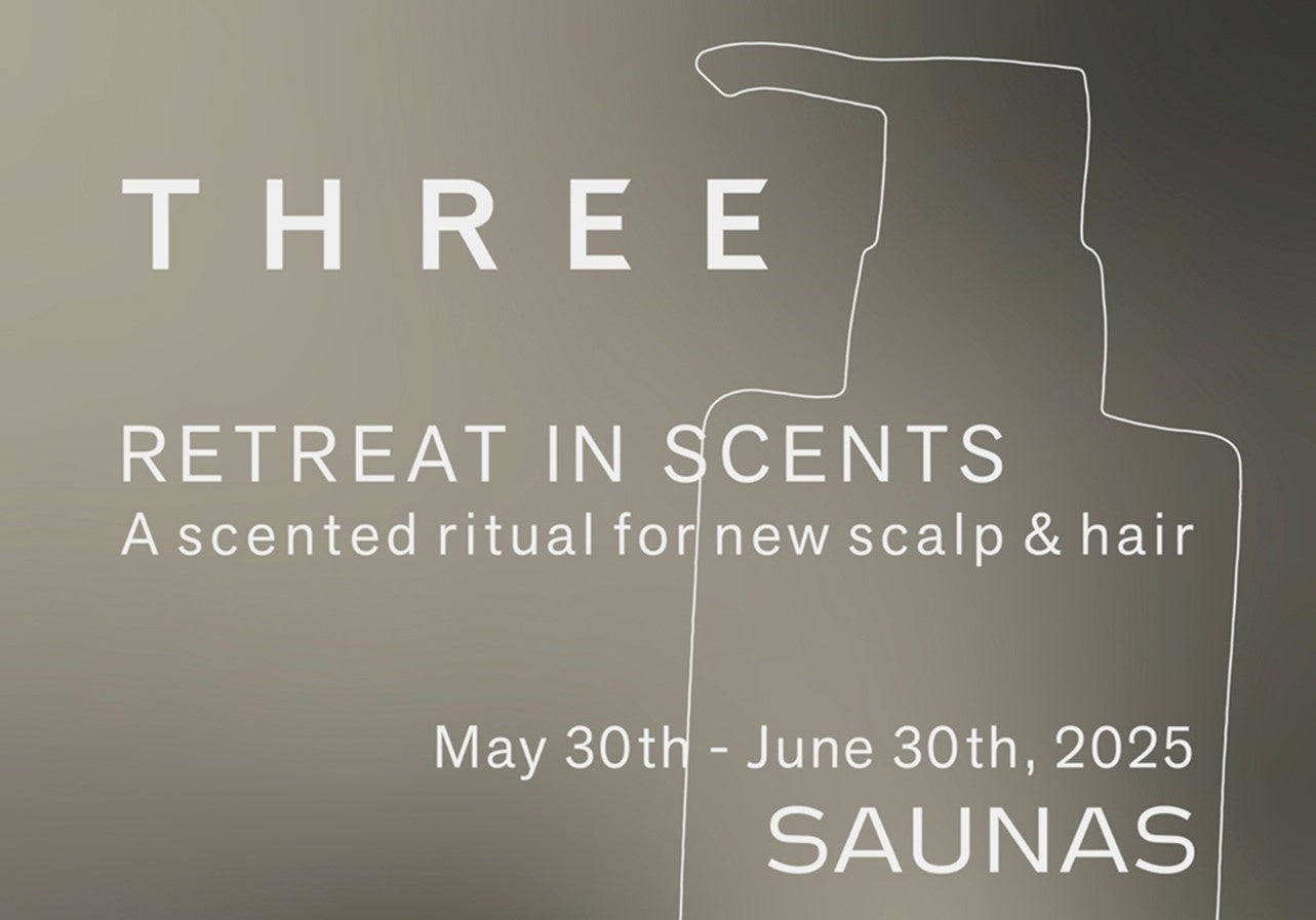 THREE、香りで“整う”サウナ浄化体験「RETREAT IN SCENTS」を渋谷SAUNASにて開催