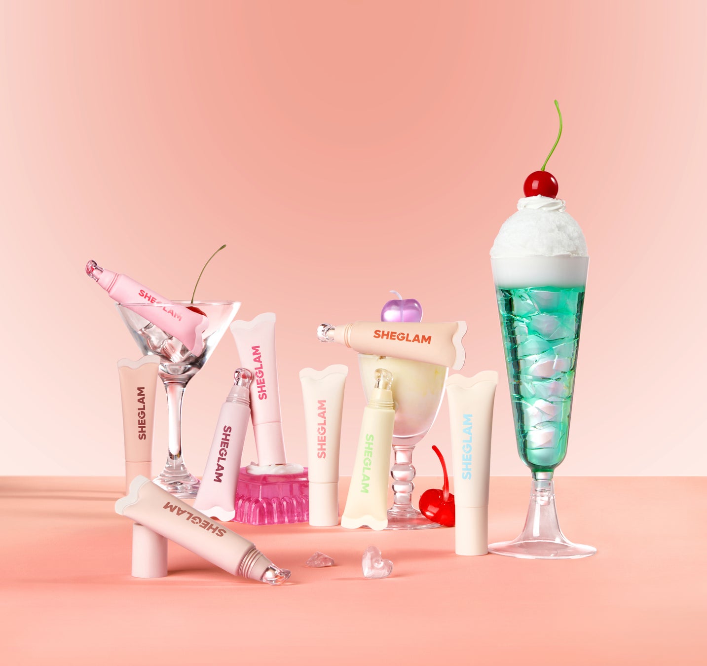 SHEGLAMの高保湿リップシリーズ「Crystal Glaze Moisturizing Lip Care」にうるツヤ感あふれる 新5色＆ポンポン付き限定パッケージが登場！