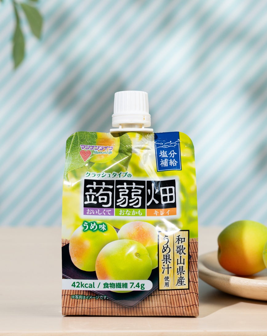 【新発売】暑い季節にピッタリ！塩をプラスした「クラッシュタイプの蒟蒻畑うめ味」6⽉2⽇（⽉）期間限定 全国発売！
