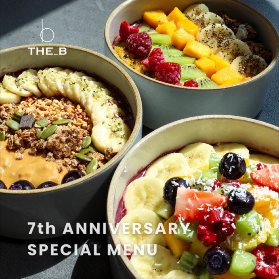東京NO.1のアサイーボウル店 THE_Bが7周年を記念してアサイーボウルとドリンクの新メニューを期間限定で発売！