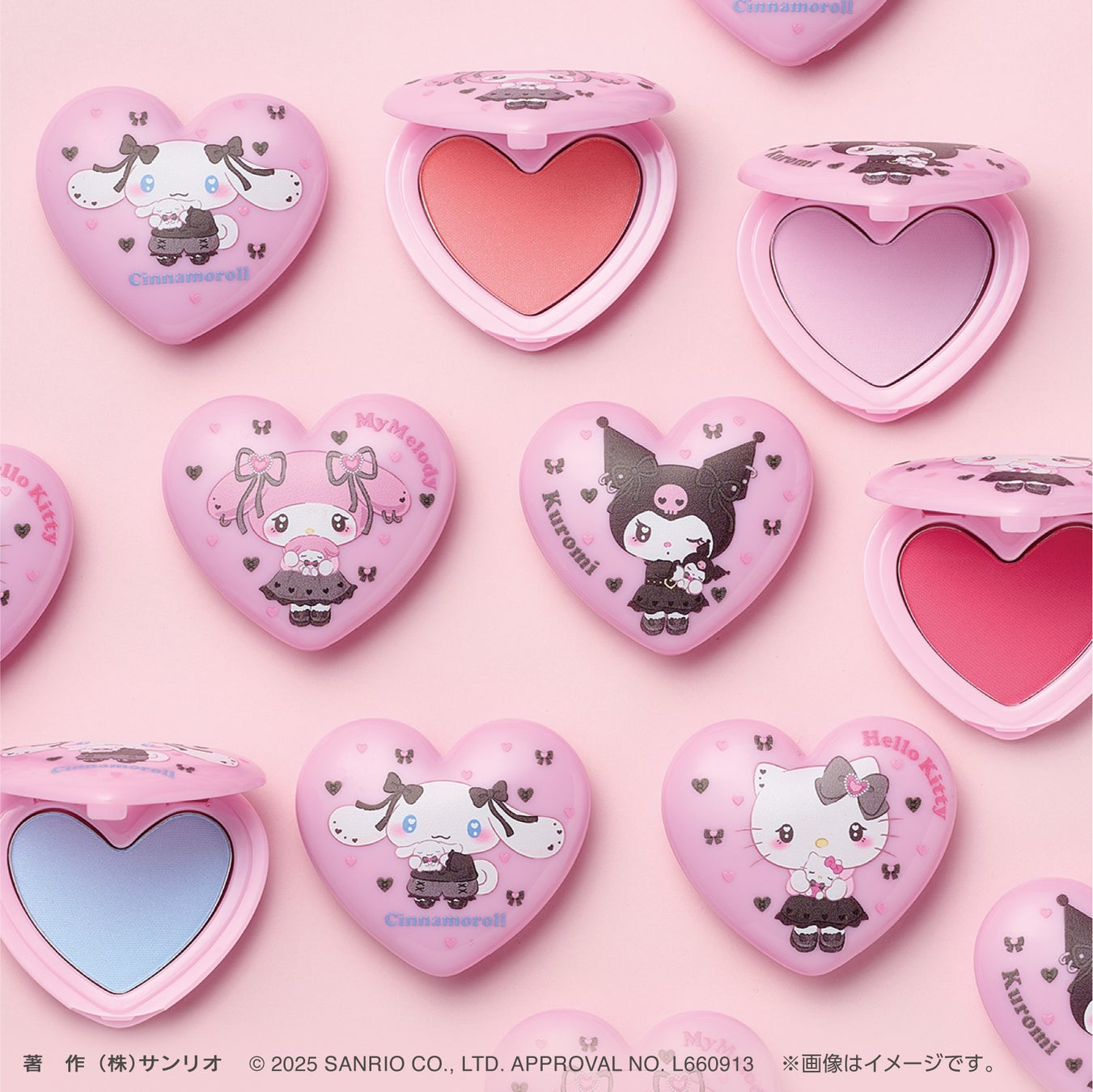 サプライズコスメ『Pon de Couleur(ポンデクルール）』からぷっくりハート型の商品「サンリオキャラクターズ　うるうるハートデザイン」が登場！