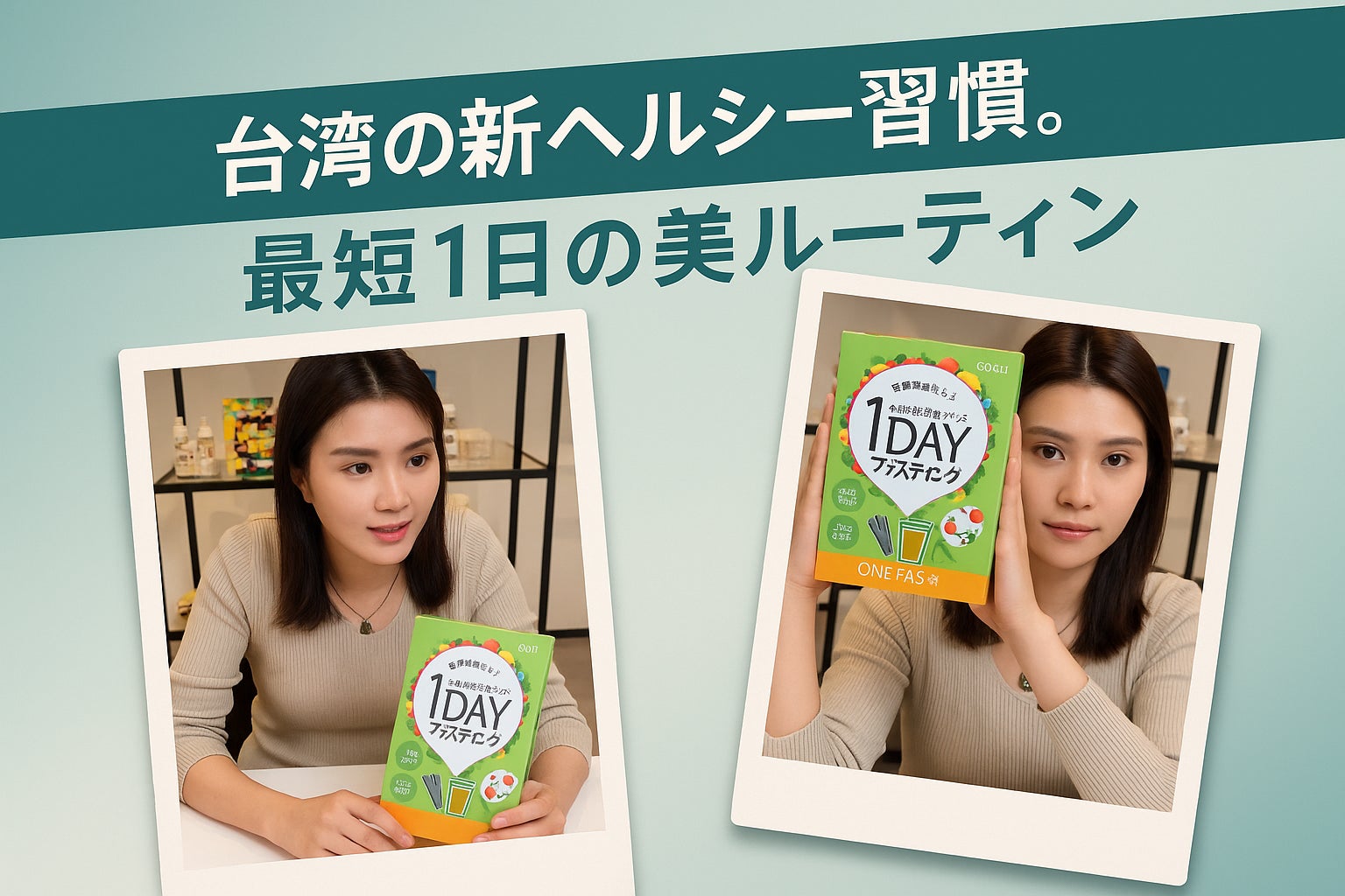 台湾トップインフルエンサー・菜菜子氏がライブコマースで紹介～一日断食ドリンク「ONE-FASⓇ」台湾市場に本格進出