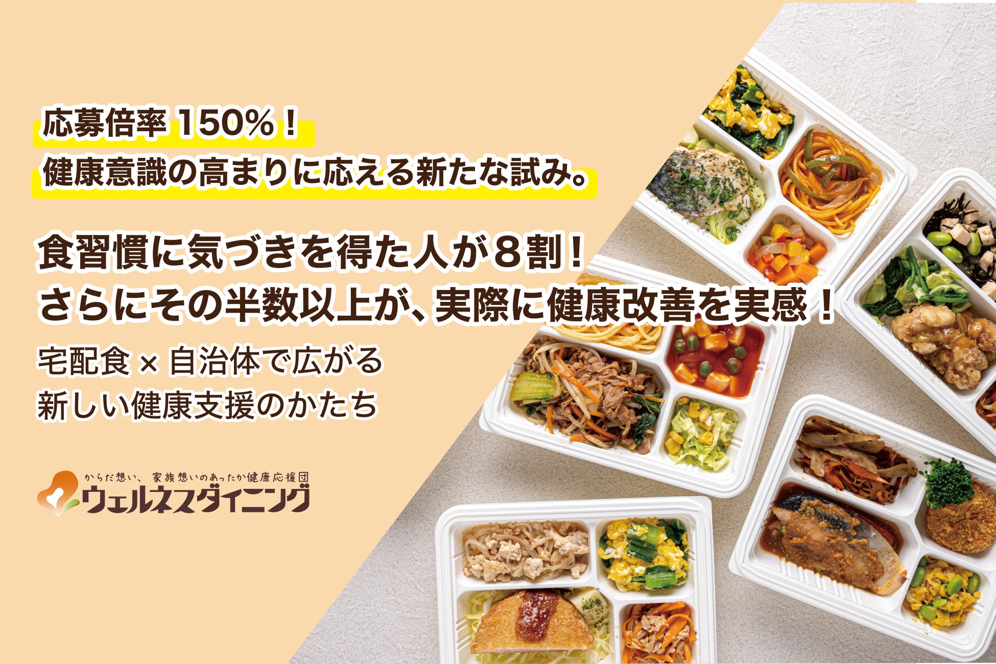 【ウェルネスダイニング】熊本県荒尾市で宅配食を活用した実証を実施―応募倍率150％・8割が食習慣への気づきを得るという結果に