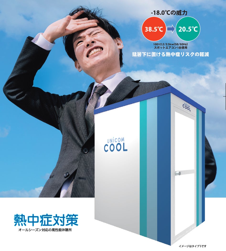 〜猛暑から人々を守る新たな解決策〜　移動式冷却室「ユニコンCOOL（ユニコンクール）」をシフトアップ(株)が開発