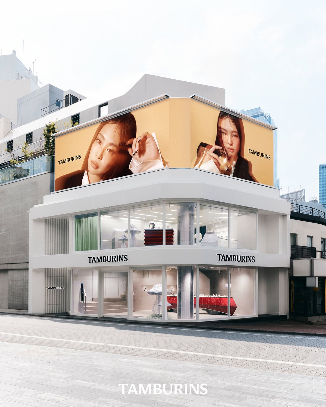TAMBURINS SHIBUYA FLAGSHIP STOREのオープン記念に坂口健太郎が来店、「BLUE HINOKI」パフュームコレクションが発売
