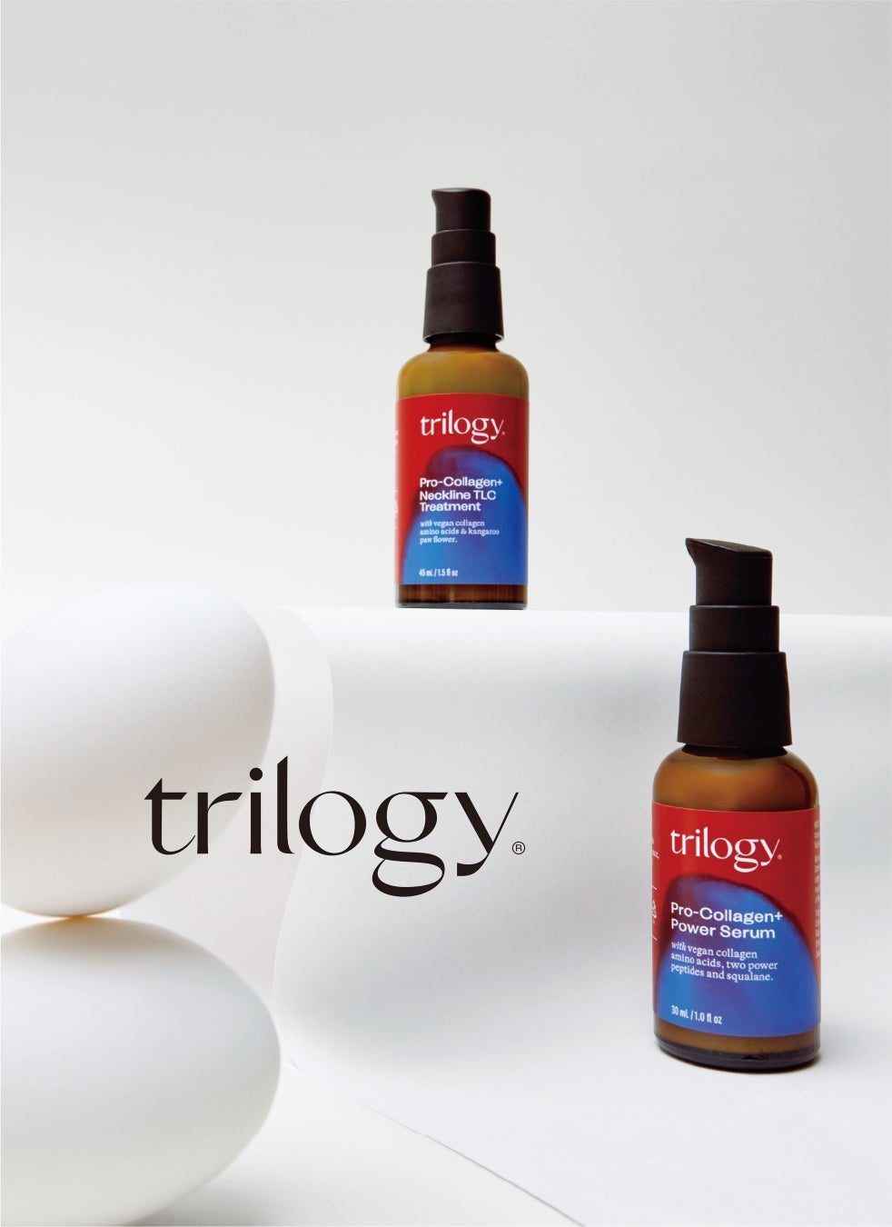 【trilogy(トリロジー)】低分子プロコラーゲンに着目した”攻め”のハリ・うるおい美容液と「ネック専用トリートメント」が登場！ぐっと上向き印象な美肌＆美ネックへ＜7月11日(金)全国発売＞