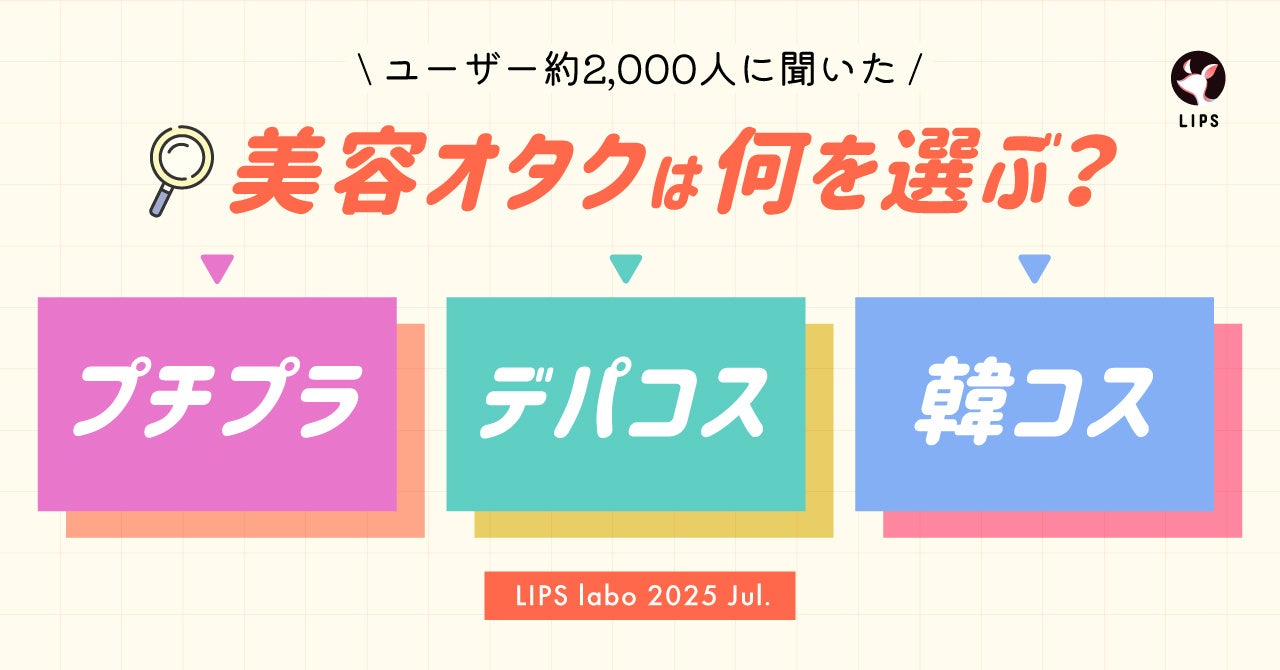 【LIPS labo】「プチプラ」「デパコス」「韓国コスメ」美容オタクが選ぶのはコレ！カテゴリ別大調査【2025年7月号】