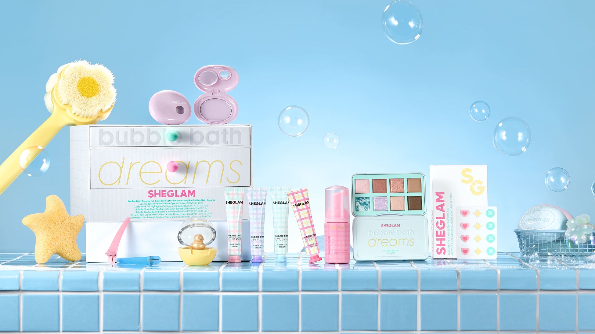 SHEGLAMから『Bubble Bath Dreams Collection』が新登場！泡×ときめきが詰まった全6アイテムを7月上旬より発売中！