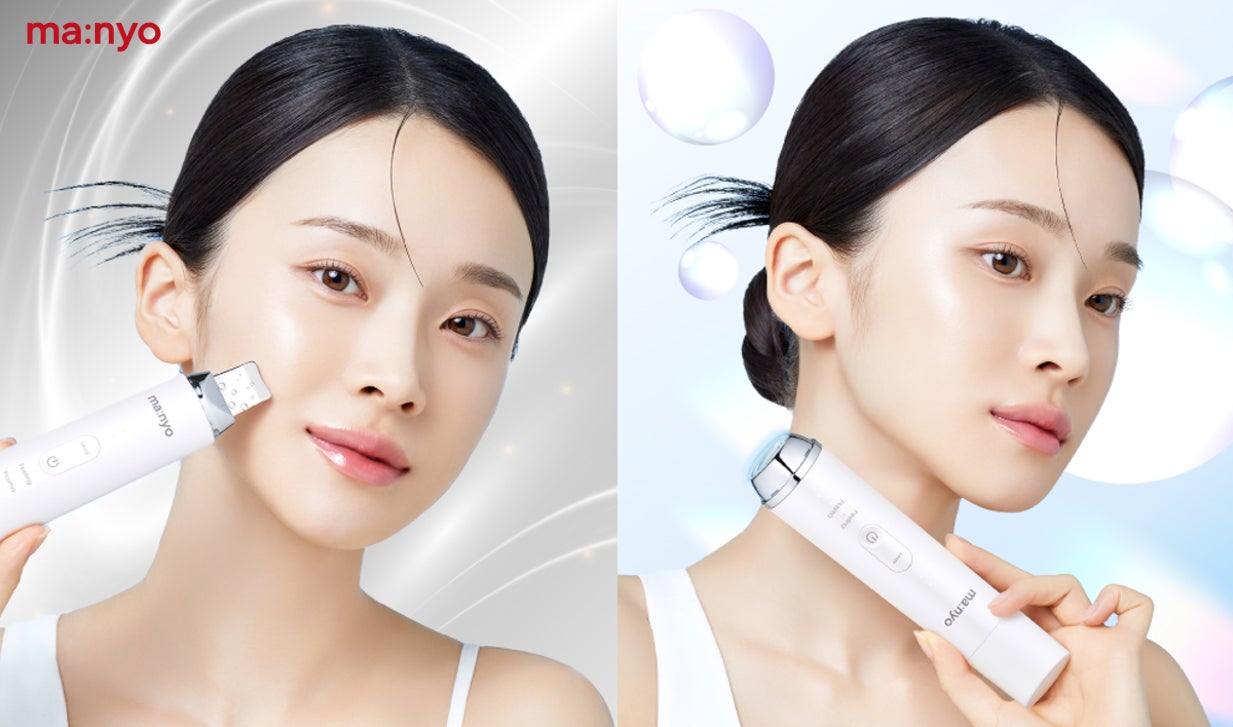 オリーブヤング3冠※1の大人気韓国スキンケアブランド「ma:nyo」のブランド名を冠した※2美顔器がついに誕生！累計1,900万個※3突破の実力派からホームスキンケアデバイスが新登場！