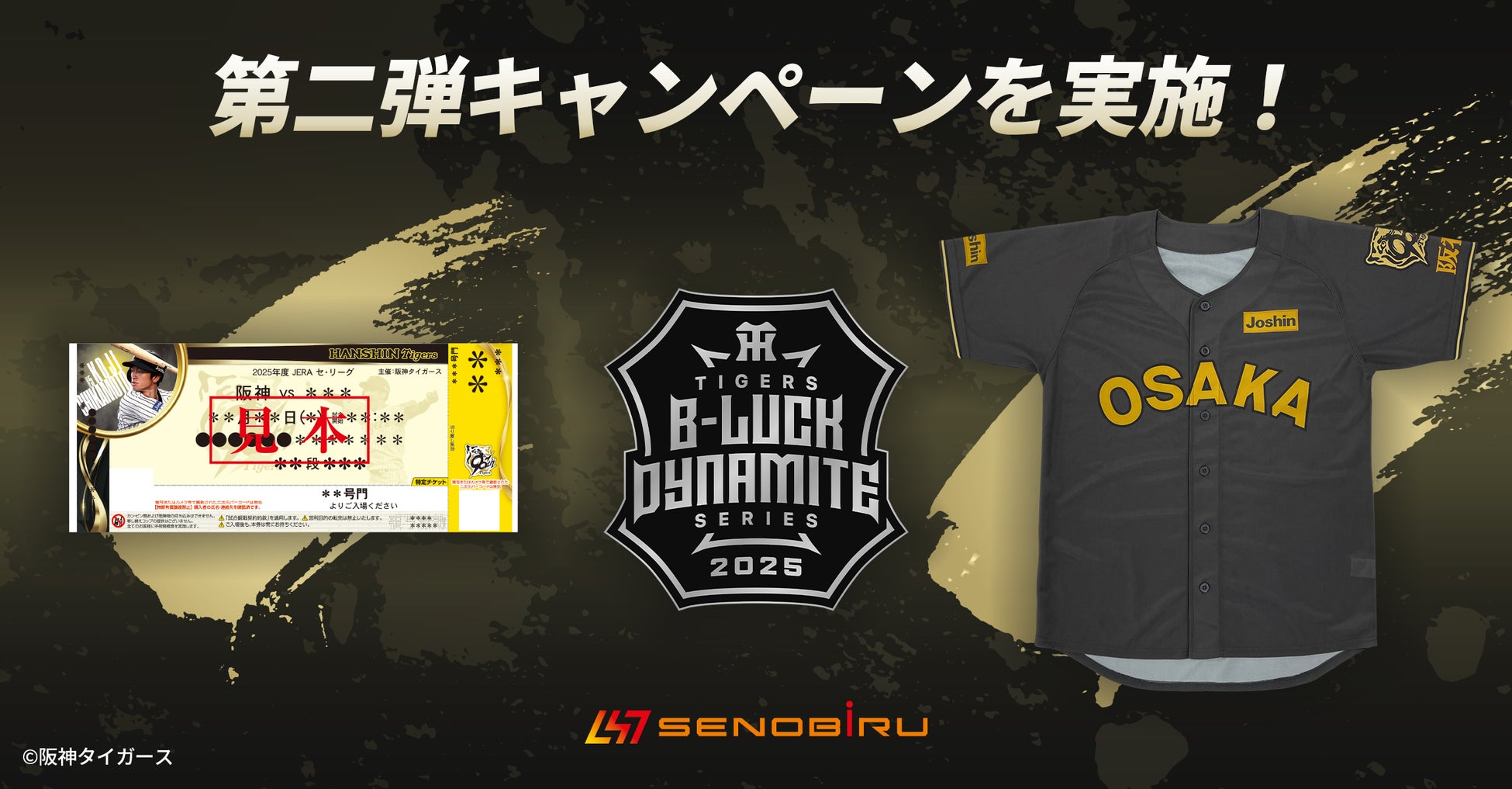 成長期サプリメント【SENOBIRU】が阪神タイガース「TIGERS B-LUCK DYNAMITE SERIES」に協賛！