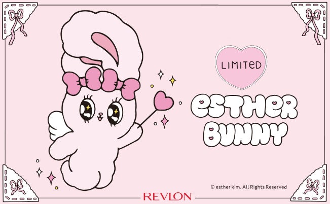 「レブロン キス シュガー スクラブ」からPOPでガーリーなウサギのキャラ、「エスターバニー」コラボパッケージが登場！