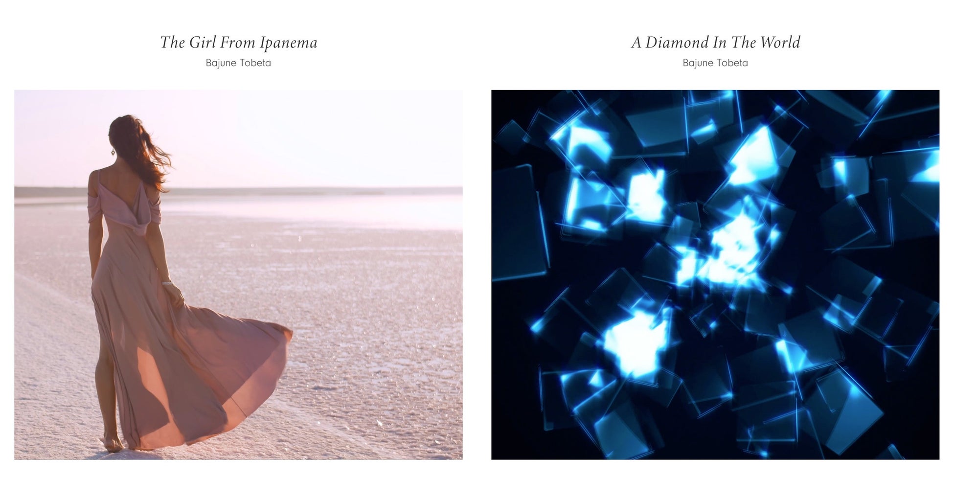 Bajune Tobetaが描く、感性が交差する2曲を同時にリリース。「The Girl From Ipanema」&「A Diamond In The World」──音で綴る、ふたつの世界。