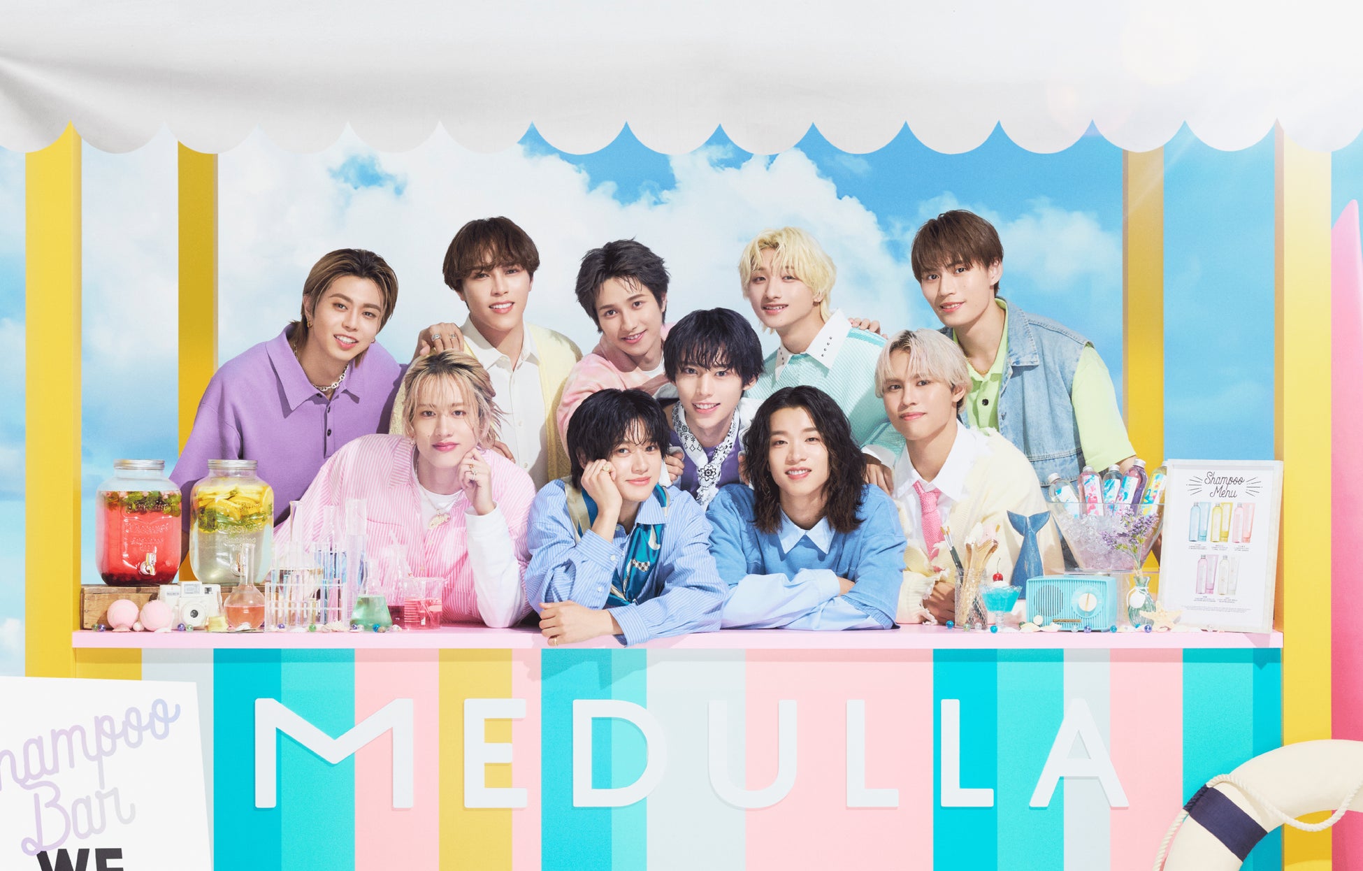 「BUDDiiSメンバー10人が揃う最後のコラボ。ラストの集合ショットにありがとうを込めて。」BUDDiiS×MEDULLA、今だけの夏限定コラボキャンペーンが7/26（土）12時よりスタート！